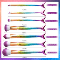 Yihuale — brosse de maquillage en bois, outils de cosmétique, vente en gros, fond de teint en bois, 7 pièces