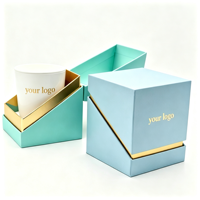 Individuell Bedruckte Premium-Kerzenbox aus Hartpapier mit Deckel Luxuriöse Geschenkverpackung für Kerzengläser