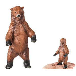 Modèles d'animaux de simulation solides yxs pour enfants, y compris de grands ours bruns, pythons noirs, chameaux, bovins sauvages, Chine - Product Image 1