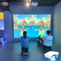 Système de projection interactif pour jeu de course à rames immersif, équipement de course sportive d'intérieur, installation facile
