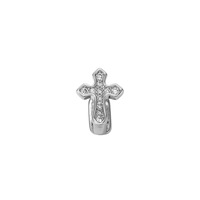 Grillz dentaire unilatéral en CZ 5A, serti à griffes en cuivre, plaqué or 18K, or et argent, bijoux Hip Hop unisexe, vente en gros