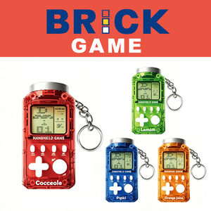 Mini Console <span class=keywords><strong>Tetris</strong></span> Portatile a Forma <span class=keywords><strong>di</strong></span> Portachiavi, Gioco 26-in-1 in Bottiglia, Giocattolo Retrò per Bambini e Adulti - Product Image 2