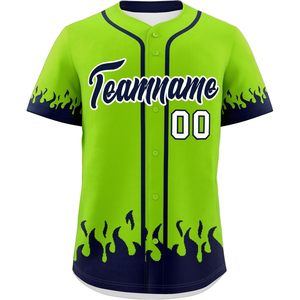 Camiseta de Béisbol Personalizada Unisex de Manga Corta con Estampado Sublimado Transpirable de Corte Regular con Nombre del Equipo, Número y Logotipo - Product Image 1
