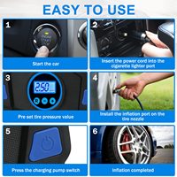 75pcs Tire Inflator Air Compressor, Heavy Duty Flat Tire Repair Kit With 12V,150PSI Air Pump for SVU, Car, Motorcycle, Truck, RV