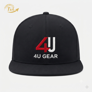 Gorras 4U ODM OEM al por Mayor, Gorras Personalizadas con Logotipo Bordado en 3D, Gorras de Visera Plana de Alta Calidad, Gorra Snapback de 6 Paneles con Visera Plana - Product Image 2