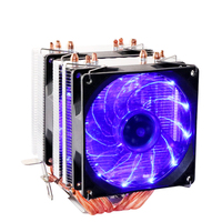 Ventilateur de refroidissement CPU ARGB à profil bas, personnalisable, 4 caloducs, LED, DC12V, roulement à billes, 4 broches, Intel, pour boîtier d'ordinateur de jeu PC