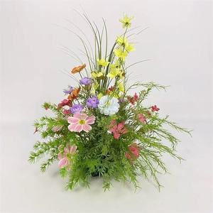 Chemin de table en tissu de fleurs artificielles roses faites à la main de 50 cm pour les événements de Noël et de la fête des mères, décoration de centre de table de mariage - Product Image 4