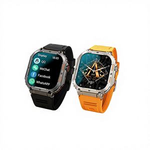 Montre connectée carrée en silicone K57Pro transfrontalière avec moniteur de fréquence cardiaque, cadran personnalisable, suivi du sommeil, podomètre, montre de sport - Product Image 1