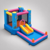 Château gonflable portable en nylon Noco sur le thème des animaux pour 3 enfants, utilisation en extérieur pour garderie