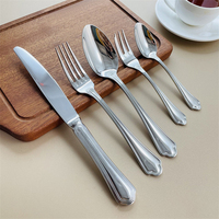 Ensemble de couverts de dîner en acier inoxydable 304 de haute qualité de luxe couverts de mariage royal vaisselle