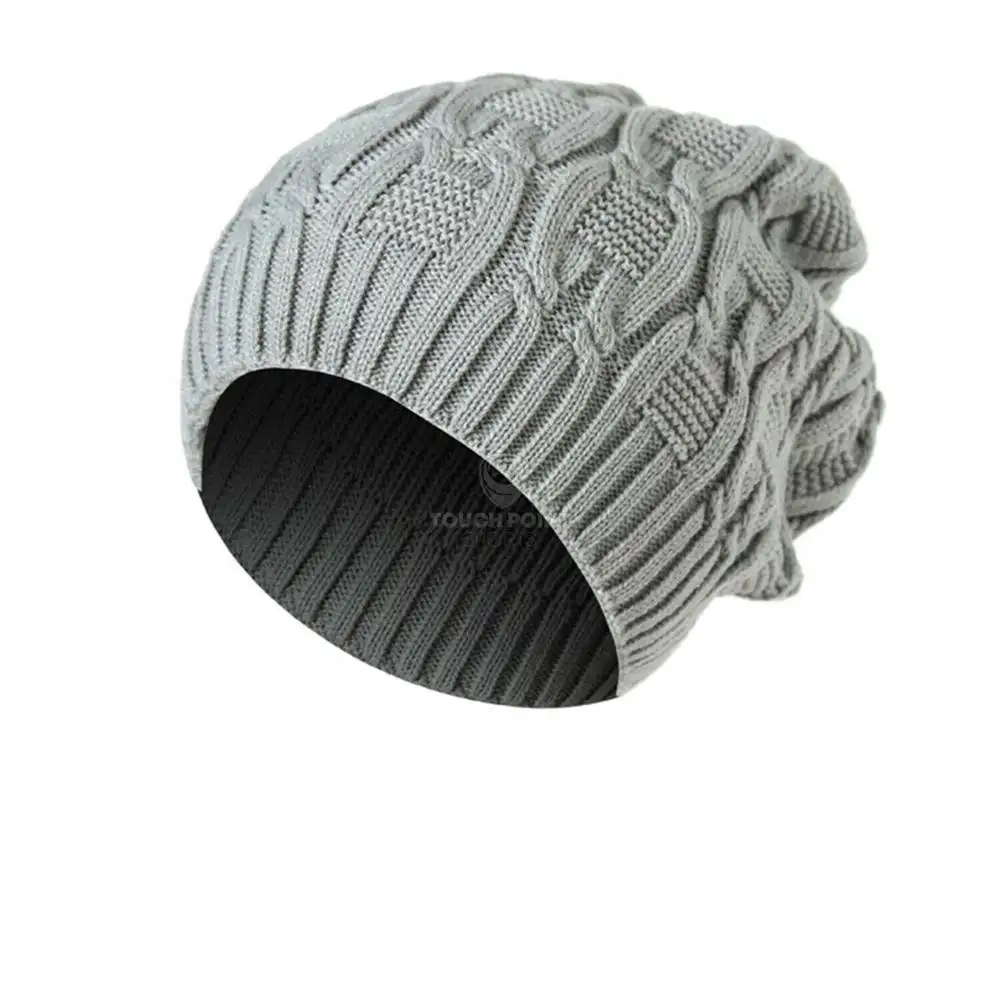 Beanie 2022 Amazon Supplier Unisex Chunky Cable Knitted Custom Acrylic Men Lady Girl Winter