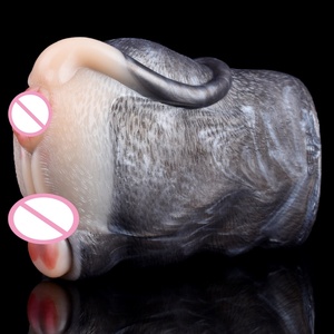 Hot-Selling Fantasy Animal-Inspired Double Channel <b>Mouse</b> Style Masturbator for Men Adult Pleasure Device for Erotic Roleplay - Product Image 3