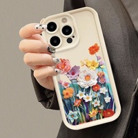 Coque de téléphone INS Flowers pour iPhone 16 15 17 18 Pro Max 14 13 12 11 XS XR, couleur bonbon, givrée, accessoires mobiles, coque arrière