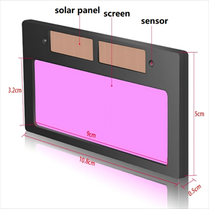 Auto oscuramento del casco di saldatura filtro vero colore 108*50*5mm confortevole a cristalli liquidi protezione per saldatura ad energia <span class=keywords><strong>solare</strong></span> - Product Image 1