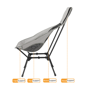 High Quality Outdoor Hiking Portable <strong>Zero</strong> <strong>Gravity</strong> Chair <strong>Folding</strong> Ultralight High Back Camping Beach Chair for Adults - Product Image 6