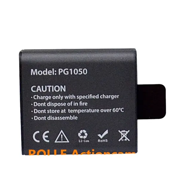 PG1050 battery for Eken H9 H9R H3 H3R H8R H8 3.7V 1050mAh Lithium ion battery for Sports Action Camera PG1050