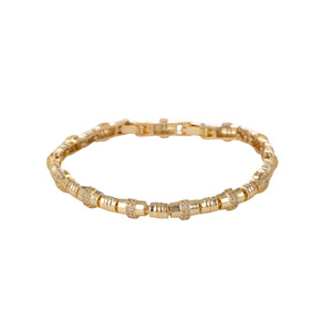 Gold Plated <b>Bracelet</b> Geometric Design Eco Friendly <b>Copper</b> Unisex Jewelry Spring 2025 - Product Image 5