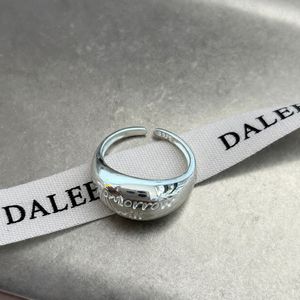 Anillo de Plata de Ley 925 con Forma de Lágrima, Facetado, Pulido, Diseño Abierto Minimalista, Joyería Unisex para Uso Diario - Product Image 2
