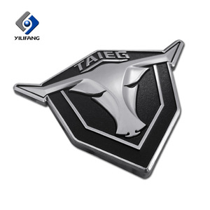 Funny Car custom badge bull head ABS chrome ABS car <span class=keywords><strong>logo</strong></span> bull Head 3D - Product Image 2