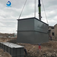 Nouvelle station d'épuration des eaux usées conteneurisée, système de recyclage pour le traitement des eaux usées domestiques et industrielles