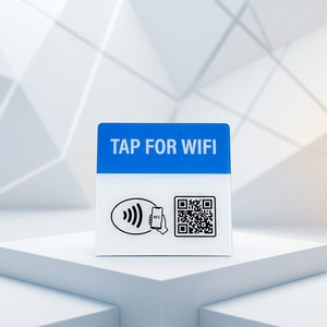 Autocollant de carte NFC personnalisé avec logo, puce RFID NTAG213/215, pour affichage de menus et de données, à coller - Product Image 1