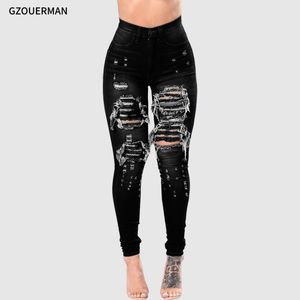 Nueva moda para <span class=keywords><strong>mujer</strong></span>, <span class=keywords><strong>pantalones</strong></span> <span class=keywords><strong>vaqueros</strong></span> rasgados de cintura media, <span class=keywords><strong>pantalones</strong></span> <span class=keywords><strong>largos</strong></span> para <span class=keywords><strong>mujer</strong></span>, <span class=keywords><strong>pantalones</strong></span> con agujeros <span class=keywords><strong>rotos</strong></span>, <span class=keywords><strong>pantalones</strong></span> <span class=keywords><strong>vaqueros</strong></span> ajustados - Product Image 5
