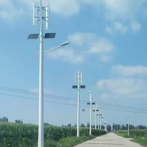 Tour de télécommunication solaire, lampadaire, tour de signalisation, acier laminé à chaud, hauteur de 15 m à 200 m, durée de vie supérieure à 50 ans - Product Image 1