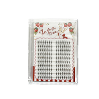 Offre Spéciale – Faux Cils Synthétiques Réutilisables Faits Main, Grand Paquet de 80 Grappes pour une Longue Durée, 10 Rangées Multi-Styles