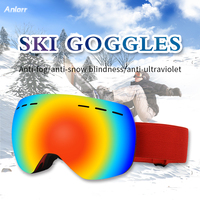 OEM nouveau concepteur Uv400 anti-buée hommes femmes personnalisé Snowboard lunettes de ski sur neige
