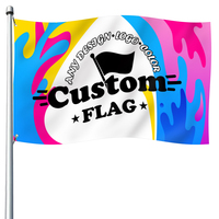 Bandera Personalizada de Fábrica de 3x5 Pies para Logotipo Personalizado, Banderas Personalizadas Rojas, Amarillas y Verdes de 3x5 con Precio Económico