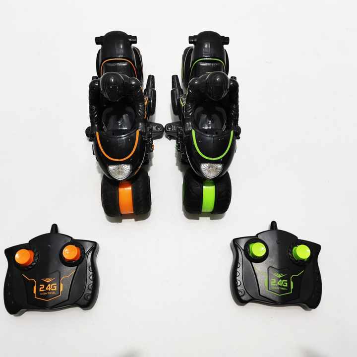 オリジナルHOSHISY002RCカースタントモーターサイクル360回転ドリフト  