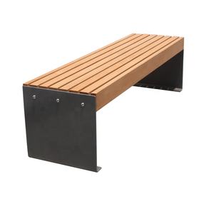 Panca da Parco Pubblica in <span class=keywords><strong>Legno</strong></span> Senza Schienale per Esterni in Vendita - Product Image 1