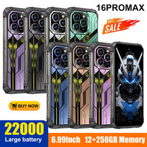 Meilleures ventes 16ProMax Déca Core 108MP Appareil photo étanche Téléphone mondial Android 15 <span class=keywords><strong>Smartphone</strong></span> robuste pour jeux - Product Image 2