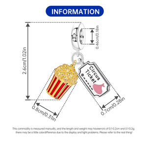 New French fry food <b>beaded</b> pendant, original design, understated luxury, fashionable and versatile - Product Image 3