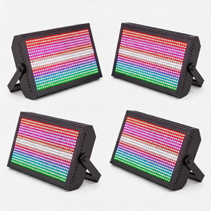 Projecteur LED Stroboscopique 200W RGB 3-en-1 avec Cartographie de Pixels DMX512 - Éclairage Scénique Professionnel Atomic Strobe pour Discothèque, DJ, Fête, Spectacle - Product Image 6