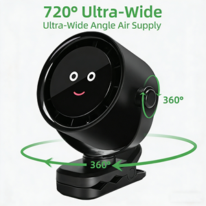 2026 Wall Mount Clip Desktop Fan Digital Display Mini Fan High-speed 4000mAh <b>Small</b> Table Chiller Fan for Home Office - Product Image 5