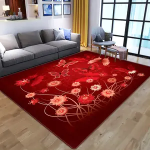 3D Custom Luxury modernes Design flauschige Teppiche Teppiche für Wohnzimmer mit rutsch fester Rückseite