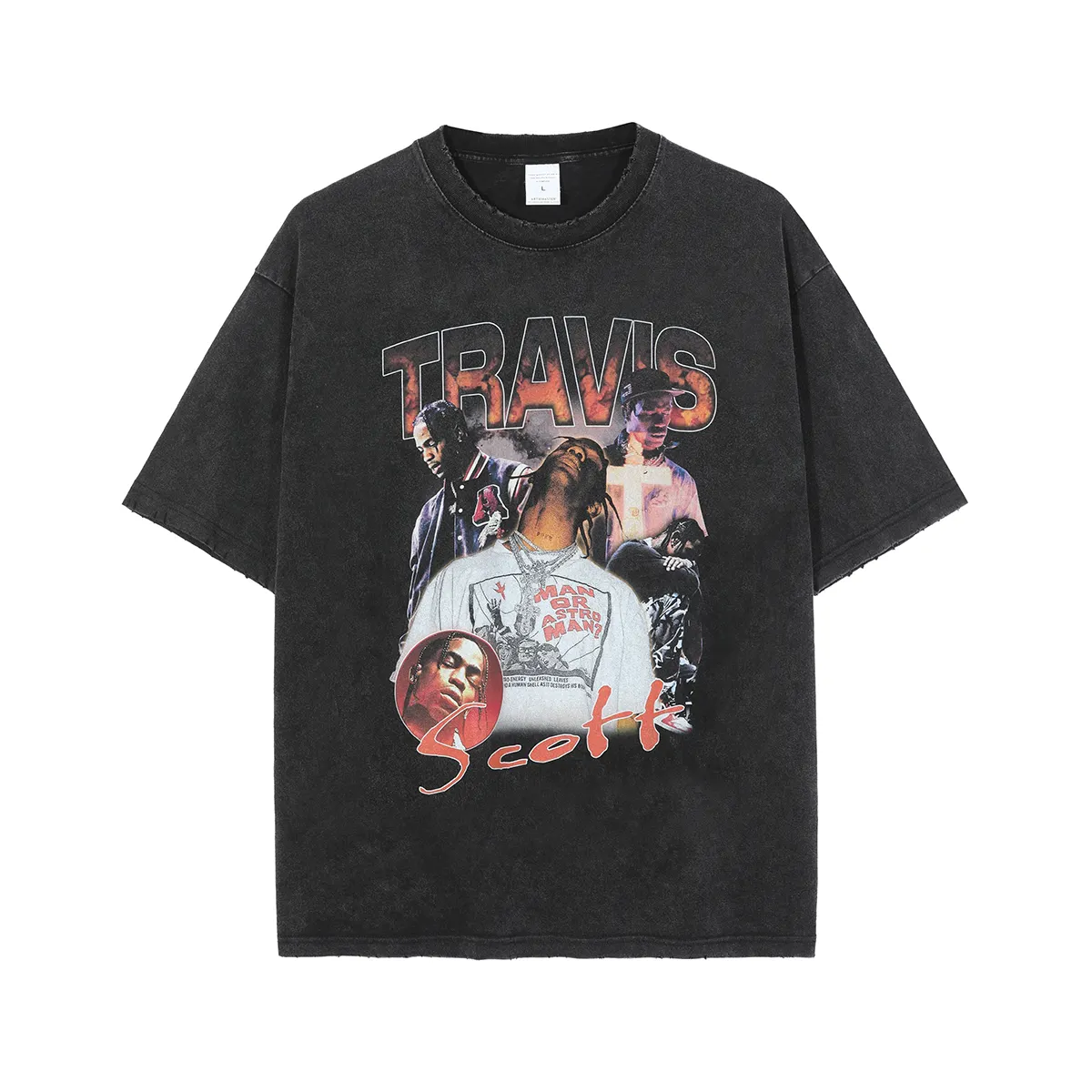 Wholesale custom graphic tees black t shirts men's pop star rock band printed streetwear tshirts
