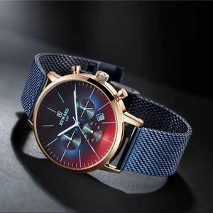 REWARD RD82004 Reloj Deportivo Cronógrafo de Moda Empresarial de Acero Inoxidable Unisex, Reloj de Pulsera de Cuarzo Resistente al Agua de 24 Horas - Product Image 3