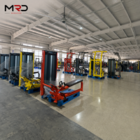 Máquina de remo sentado comercial con selector para entrenamiento de fuerza de espalda para gimnasios y clubes de fitness