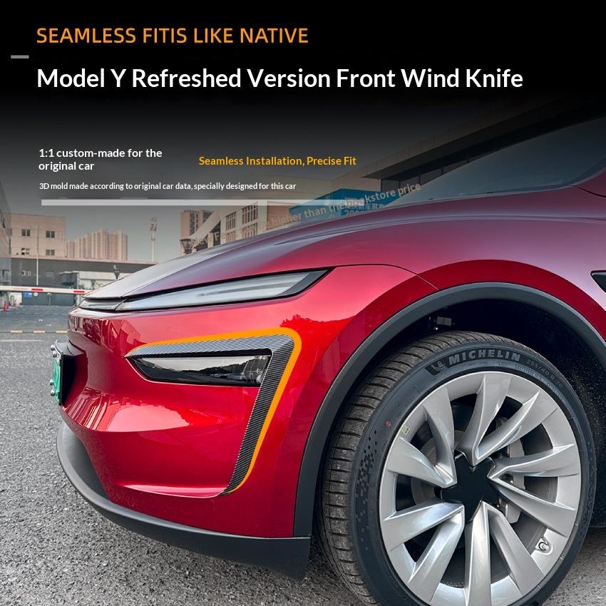 Applicable 2024+ Tesla Model Y Facelift Front Wind Knife Air Vent Car ...
