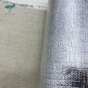 Adhésif silicone haute température, tissu en fibre de verre avec feuille d'aluminium pour isolation thermique, couverture anti-feu, couverture de soudage - Product Image 1