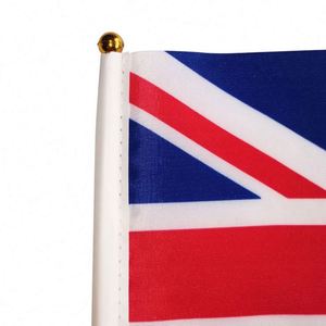 ธงมือถือแบบกำหนดเอง ขนาด 10x15 ซม. 14x21 ซม. พร้อมเสาพลาสติก ธงชาติอังกฤษขนาดเล็กสำหรับแฟนๆ - Product Image 5