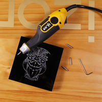 HENGLAI OEM gravure sculpture Machine main sculpter stylo lettrage pour plastique métal bois