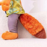 Peluche personnalisée de renard et de lapin de Zootopie avec rembourrage en coton PP, matériau en peluche longue, couverture réconfortante pour enfants