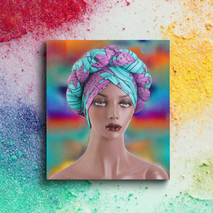 Nouveau foulard africain en polyester à motifs floraux 2026, foulard nigérian pour femmes, foulard de loisirs quotidien, quatre saisons - Product Image 3