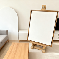 Toile sur châssis de grande taille 80*100cm en gros, fournitures artistiques, toile vierge tendue 100% coton avec triple apprêt pour la peinture