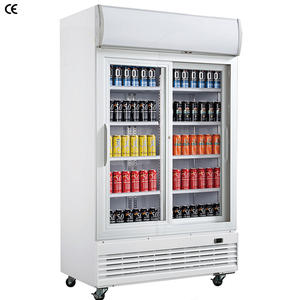 Réfrigérateur vitrine pour boissons gazeuses à affichage commercial de grande capacité Réfrigérateur pour bouteille de bière à porte en verre unique pour magasin - Product Image 5