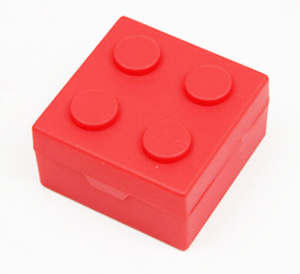 Portable Lego Style Case New Arrival Plastic Travel Colorful Food Grade 4 Cases Cute Pill <b>Box</b> With <b>Small</b> Moq - Product Image 5