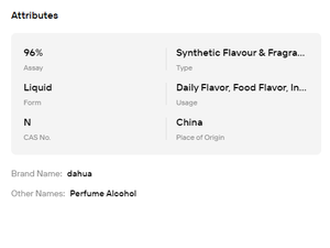 Alcool éthylique raffiné inodore de qualité cosmétique à 96 %, disponible en conditionnements de 1 L, 25 L et 200 L. - Product Image 6